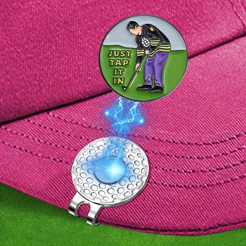 Creative Magnetic Golf Ball Marker Hat Clip - Durable Removable Alloy Clip Style Design, Fun Gift for Men And Women Golfers, Perfect Accessory for Golfing Enthusiasts