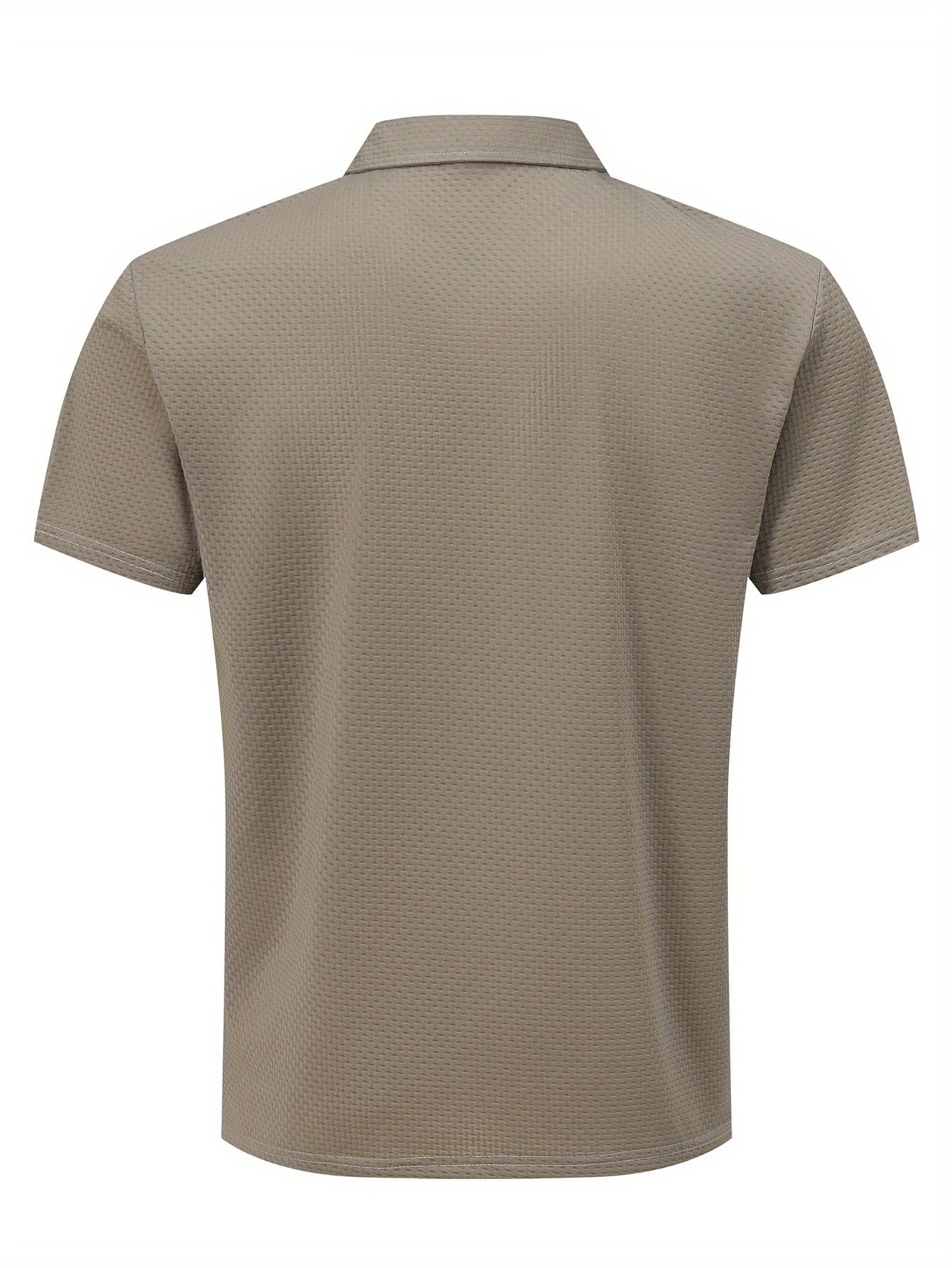 KWAY Men'S Breathable Mesh Short Sleeve Shirt - Lightweight Summer Golf & Business Casual Top with Moisture-Wicking Fabric, Regular Fit, Black with White Logo, Summer Golf Shirt | Stylish Collar Shirt | Moisturewicking Fabric