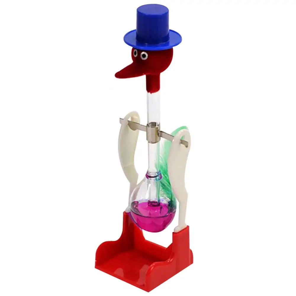 Drinking Bird Non-Stop Liquid Drinking Glass Lucky Bird Duck Bobbing Magic Prank Toy Decoration Crafts Children Kids Educational
