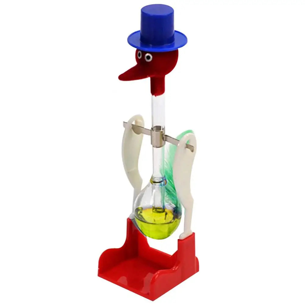Drinking Bird Non-Stop Liquid Drinking Glass Lucky Bird Duck Bobbing Magic Prank Toy Decoration Crafts Children Kids Educational