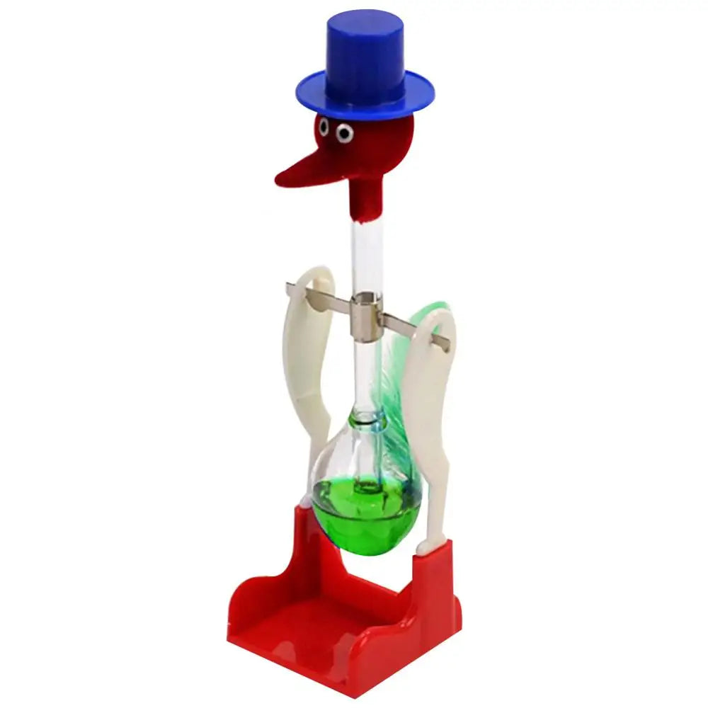 Drinking Bird Non-Stop Liquid Drinking Glass Lucky Bird Duck Bobbing Magic Prank Toy Decoration Crafts Children Kids Educational