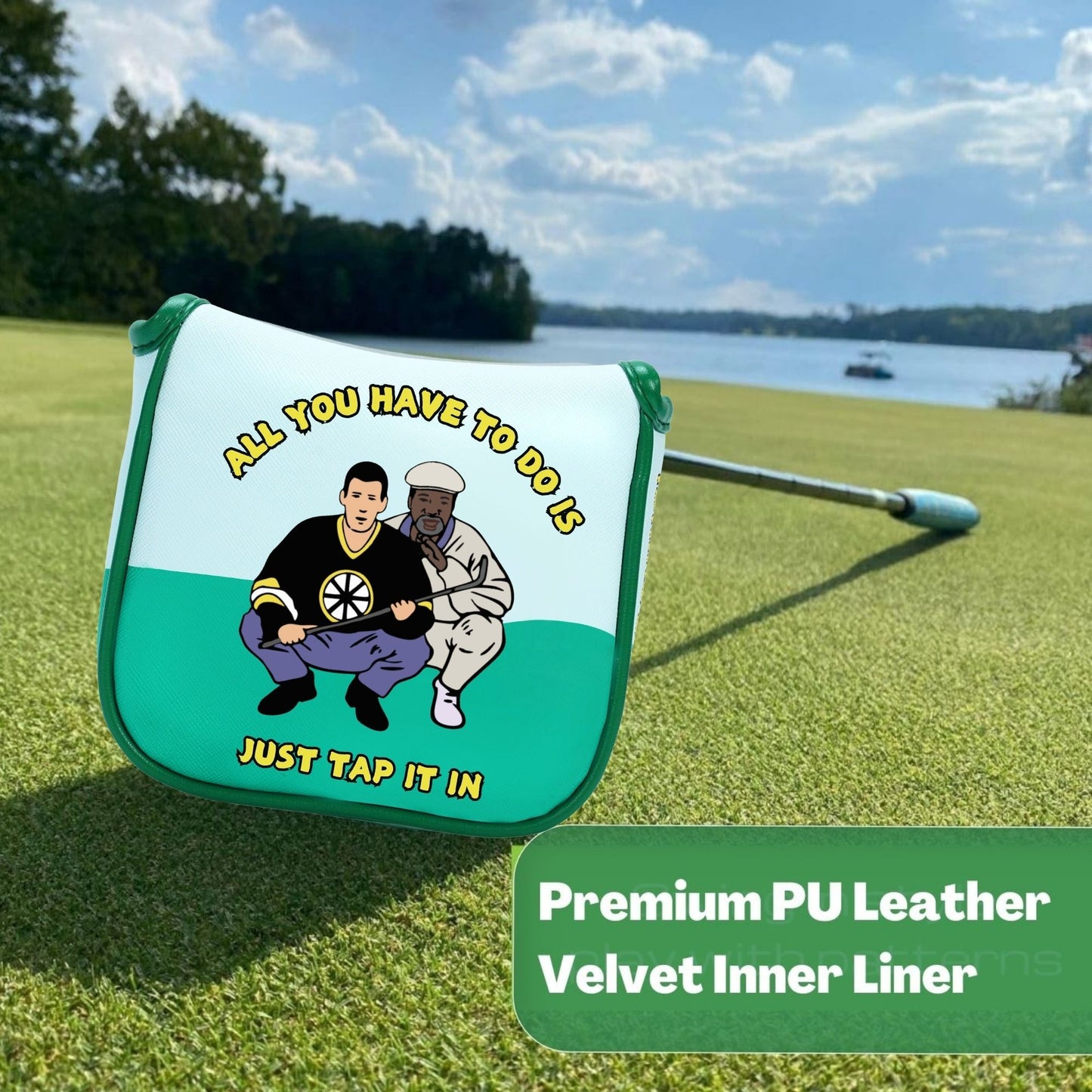 Happy Gilmore Golf Headcover - Premium Golf Club Protector with "Tappy, Tappy, Tappy" Design, Ideal for Men, Dads, and Golf Enthusiasts, Golf Accessory | Cartoon Character Cover | Durable Golf Cover, Golf Accessories