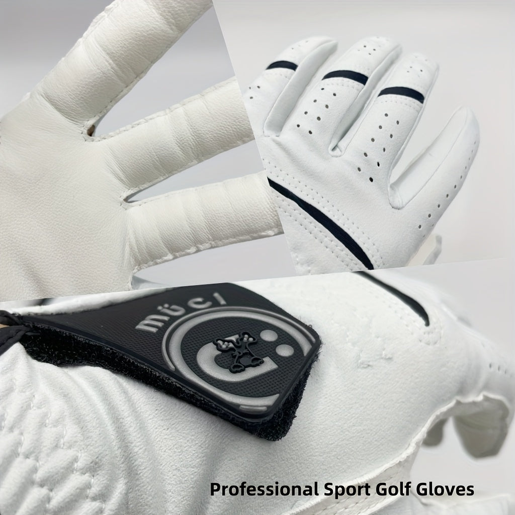 Premium Sheepskin Golf Glove for Left Hand - Anti-Slip, Breathable & Durable | Ideal for Outdoor Training & Matches