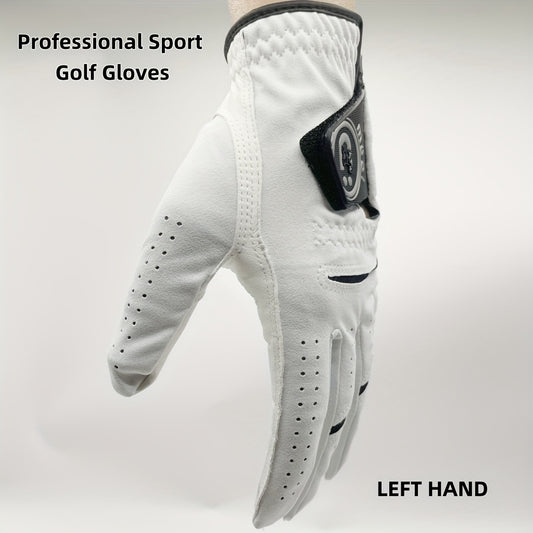 Premium Sheepskin Golf Glove for Left Hand - Anti-Slip, Breathable & Durable | Ideal for Outdoor Training & Matches
