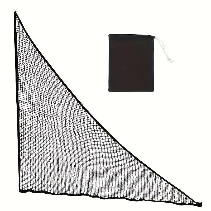 Portable Golf Practice Net with Triangular Base - Heavy-Duty Fiberglass Frame, Indoor/Outdoor Driving Net with Carry Bag for Home, Golf Courses, Training Schools - Stable Golf Swing Trainer for All Skill Levels, Easy Assembly
