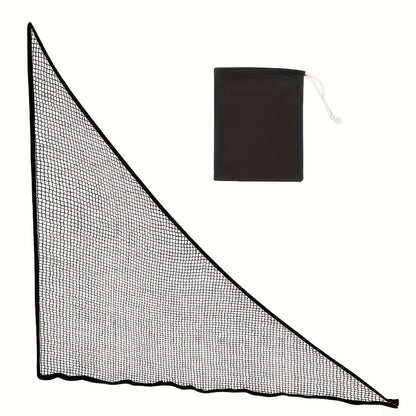Portable Golf Practice Net with Triangular Base - Heavy-Duty Fiberglass Frame, Indoor/Outdoor Driving Net with Carry Bag for Home, Golf Courses, Training Schools - Stable Golf Swing Trainer for All Skill Levels, Easy Assembly
