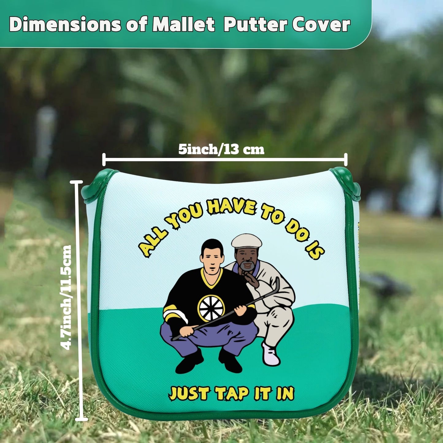 Happy Gilmore Golf Headcover - Premium Golf Club Protector with "Tappy, Tappy, Tappy" Design, Ideal for Men, Dads, and Golf Enthusiasts, Golf Accessory | Cartoon Character Cover | Durable Golf Cover, Golf Accessories