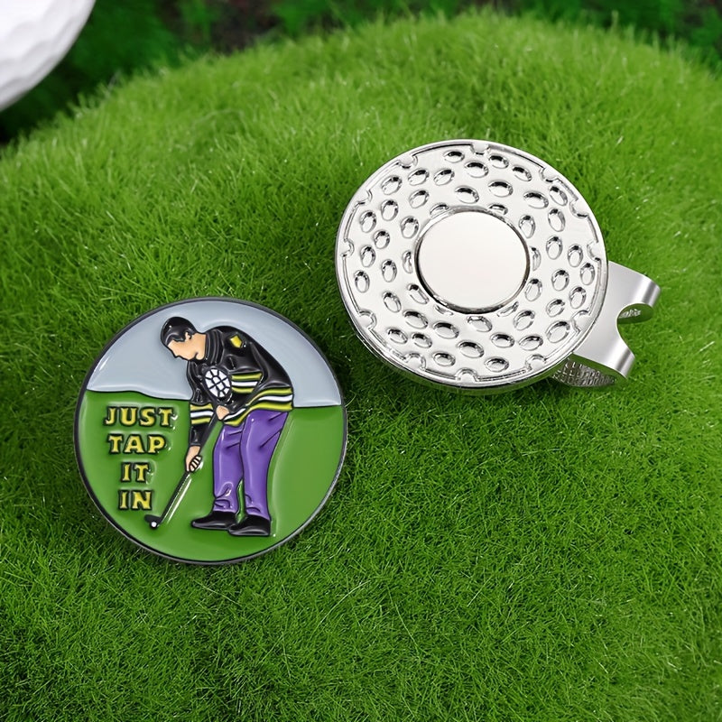 Creative Magnetic Golf Ball Marker Hat Clip - Durable Removable Alloy Clip Style Design, Fun Gift for Men And Women Golfers, Perfect Accessory for Golfing Enthusiasts