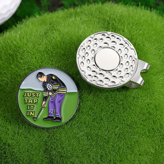 Creative Magnetic Golf Ball Marker Hat Clip - Durable Removable Alloy Clip Style Design, Fun Gift for Men And Women Golfers, Perfect Accessory for Golfing Enthusiasts