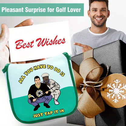 Happy Gilmore Golf Headcover - Premium Golf Club Protector with "Tappy, Tappy, Tappy" Design, Ideal for Men, Dads, and Golf Enthusiasts, Golf Accessory | Cartoon Character Cover | Durable Golf Cover, Golf Accessories