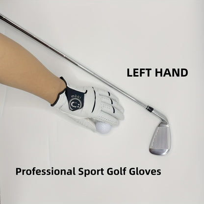 Premium Sheepskin Golf Glove for Left Hand - Anti-Slip, Breathable & Durable | Ideal for Outdoor Training & Matches