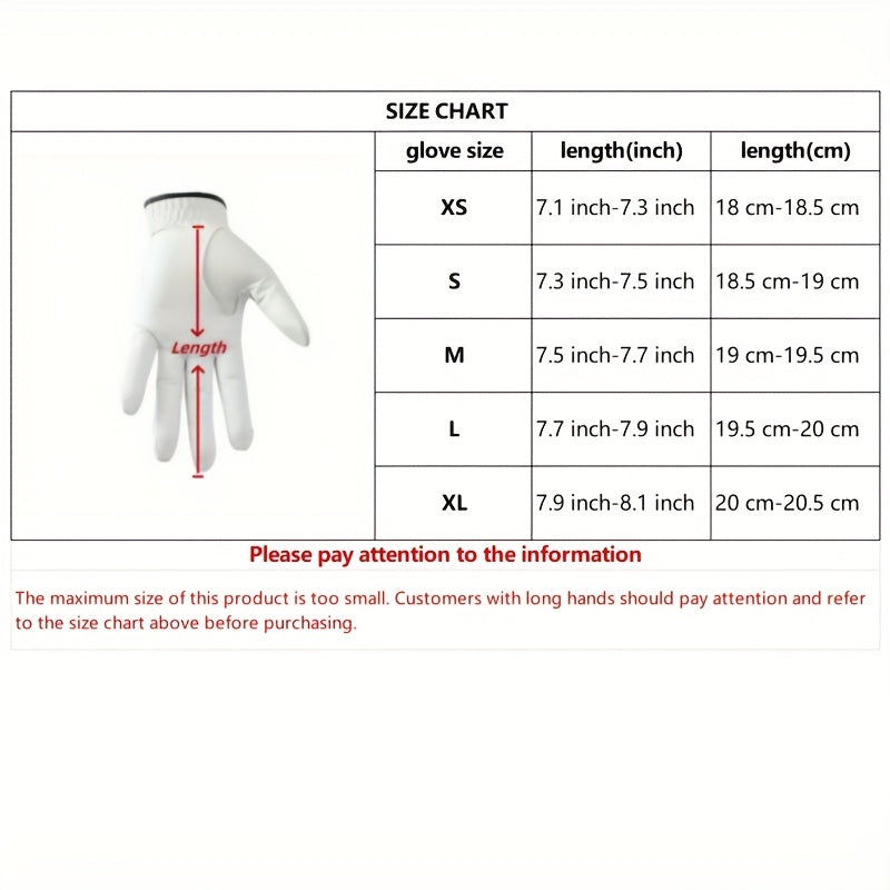 Premium Sheepskin Golf Glove for Left Hand - Anti-Slip, Breathable & Durable | Ideal for Outdoor Training & Matches