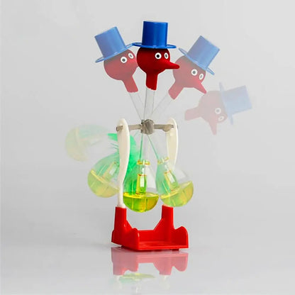 Drinking Bird Non-Stop Liquid Drinking Glass Lucky Bird Duck Bobbing Magic Prank Toy Decoration Crafts Children Kids Educational