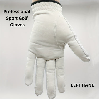 Premium Sheepskin Golf Glove for Left Hand - Anti-Slip, Breathable & Durable | Ideal for Outdoor Training & Matches
