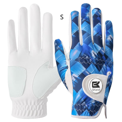 1 Pack Men's Golf Gloves with Marked Balls for Left and Right Hands, All-Weather Men's Golf Gloves Small Medium Large XL