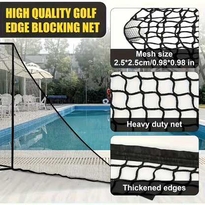Portable Golf Practice Net with Triangular Base - Heavy-Duty Fiberglass Frame, Indoor/Outdoor Driving Net with Carry Bag for Home, Golf Courses, Training Schools - Stable Golf Swing Trainer for All Skill Levels, Easy Assembly