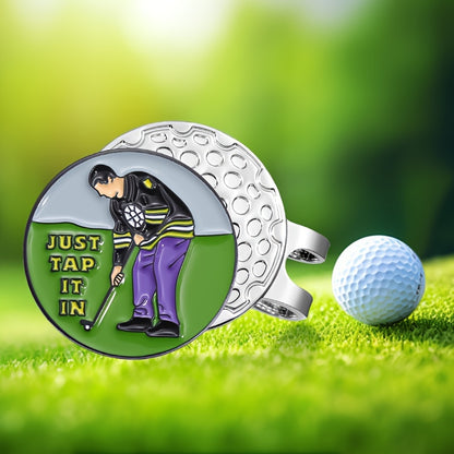 Creative Magnetic Golf Ball Marker Hat Clip - Durable Removable Alloy Clip Style Design, Fun Gift for Men And Women Golfers, Perfect Accessory for Golfing Enthusiasts