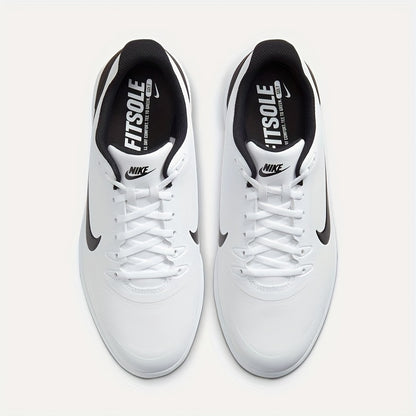 NIKE Men'S INFINITY G Men'S Golf Shoes - Wide Fit Casual Sneakers with Shock Absorption, Breathable Synthetic & Fabric Lining, Durable Rubber Sole for All-Season Comfort (White/Black), Sports Footwear, Sleek Sneaker Design, C