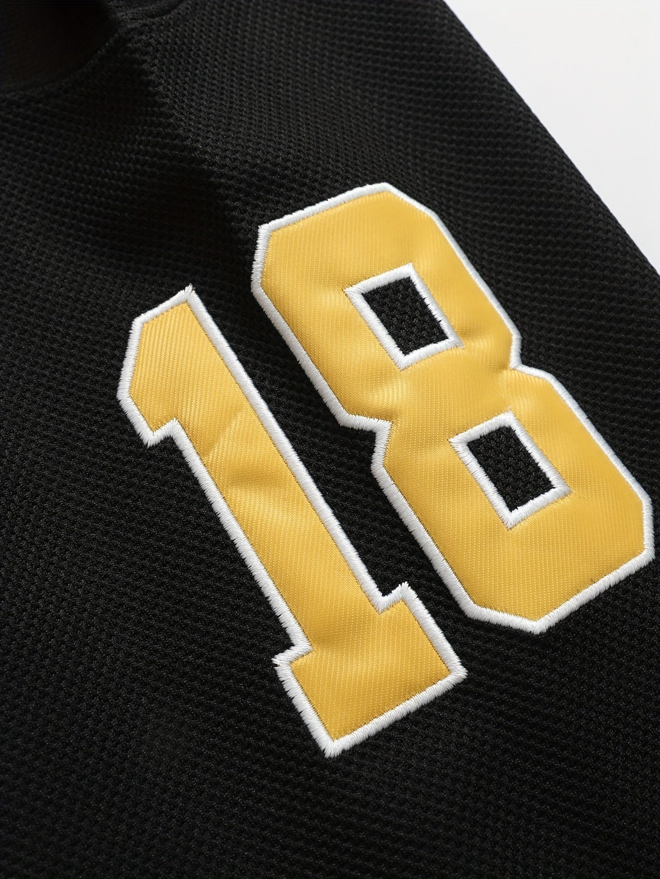 Men's #18 Black Ice Hockey Jersey - Retro Classic Embroidered, Breathable Pullover Sweatshirt for Parties & Sports - Perfect Gift